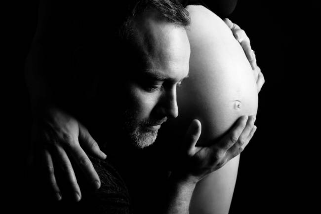 03 Schwangerschaft Schwarz Weiß NRW