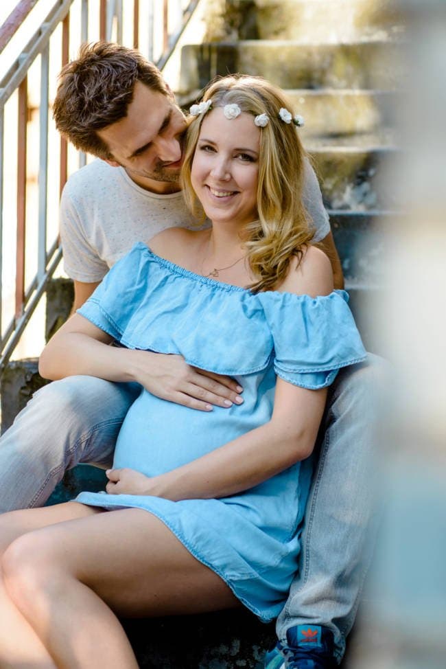 04 Schwangerschaftsbilder Schwarz Weiß Silouette