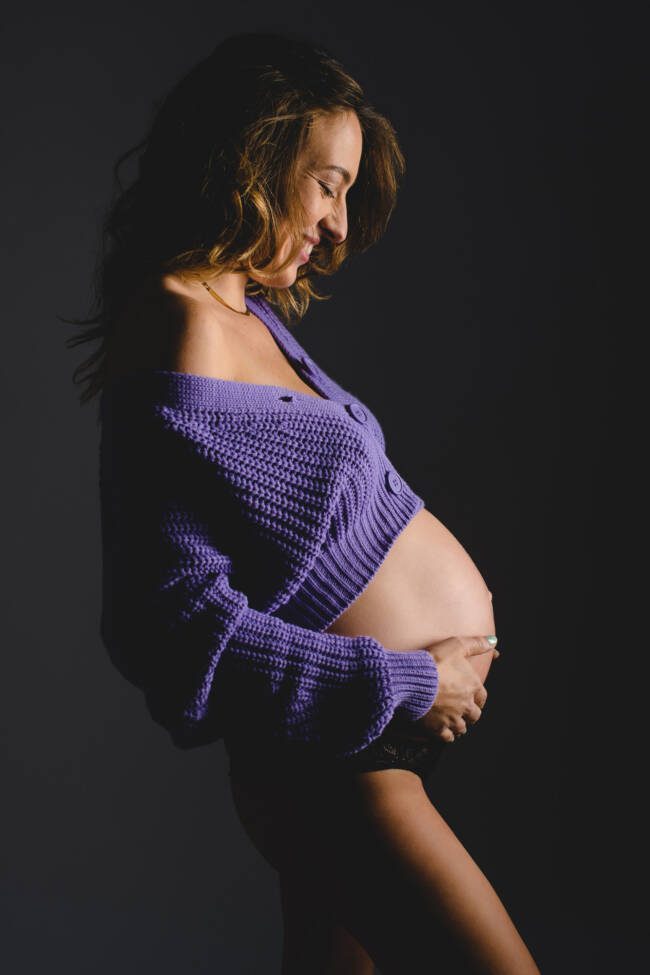 Babybauch im Studio Koeln
