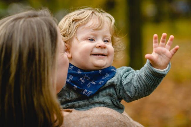 Familienfotos im Winter